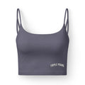 Luxe Women's Sports Bra — Triple Pound Minimalist Crop Top