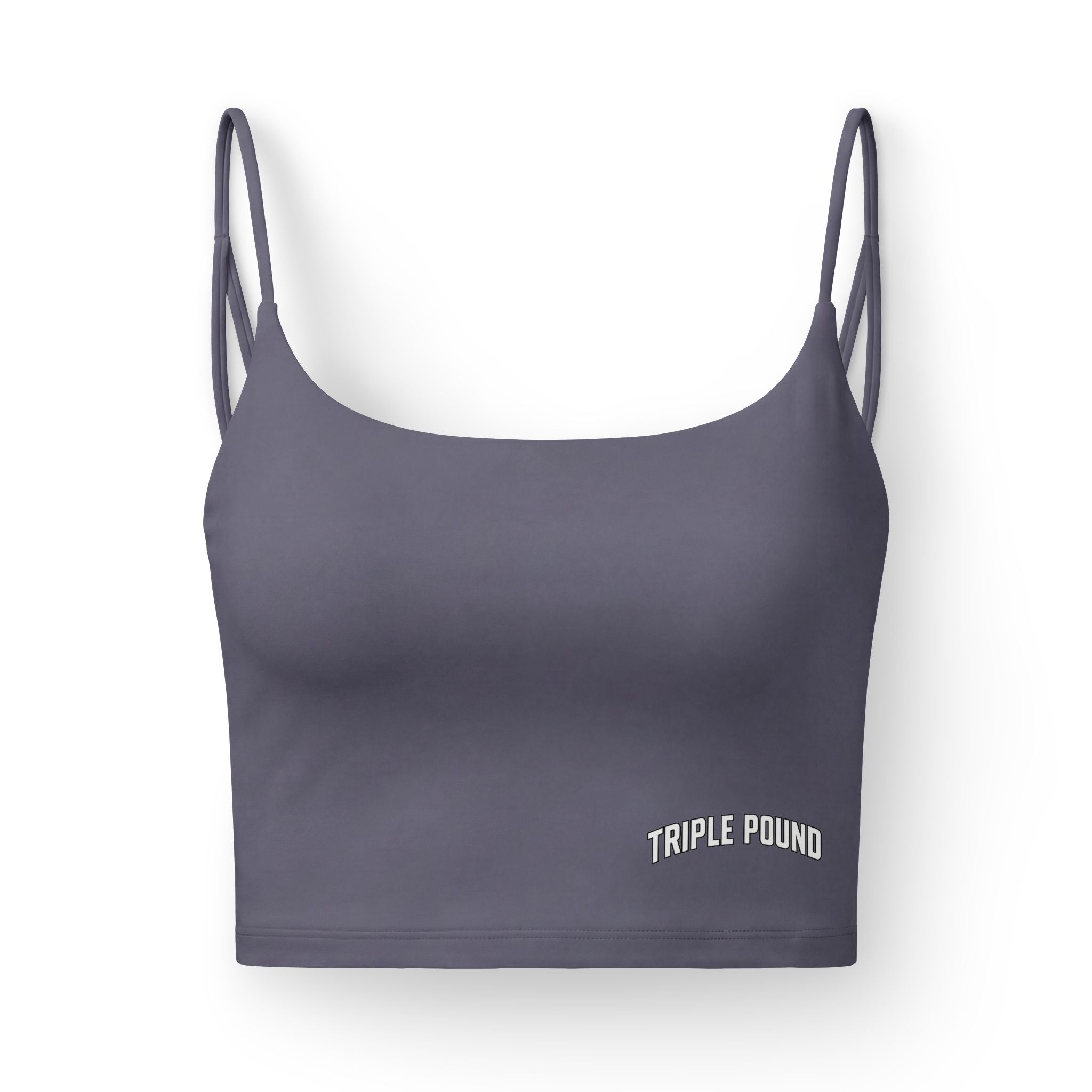 Luxe Women's Sports Bra — Triple Pound Minimalist Crop Top