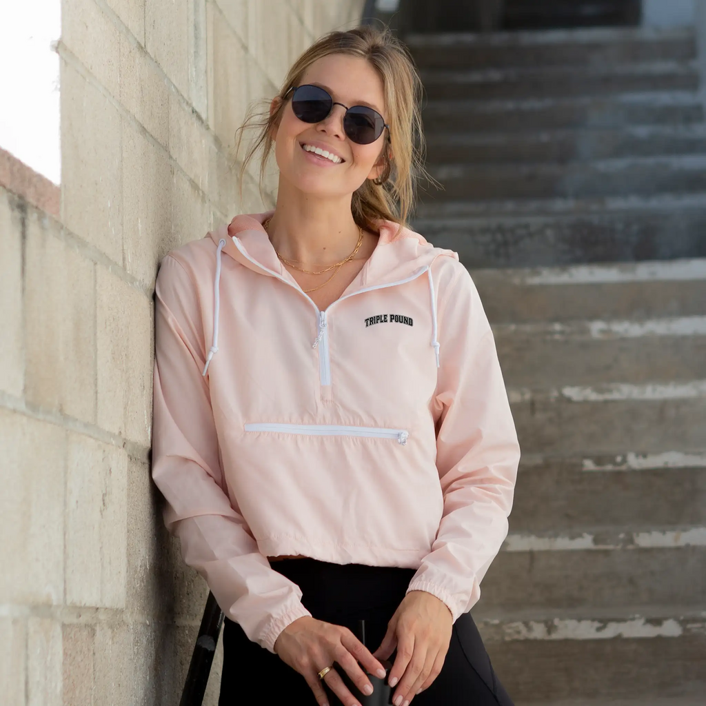 Lightweight Pullover Crop Windbreaker