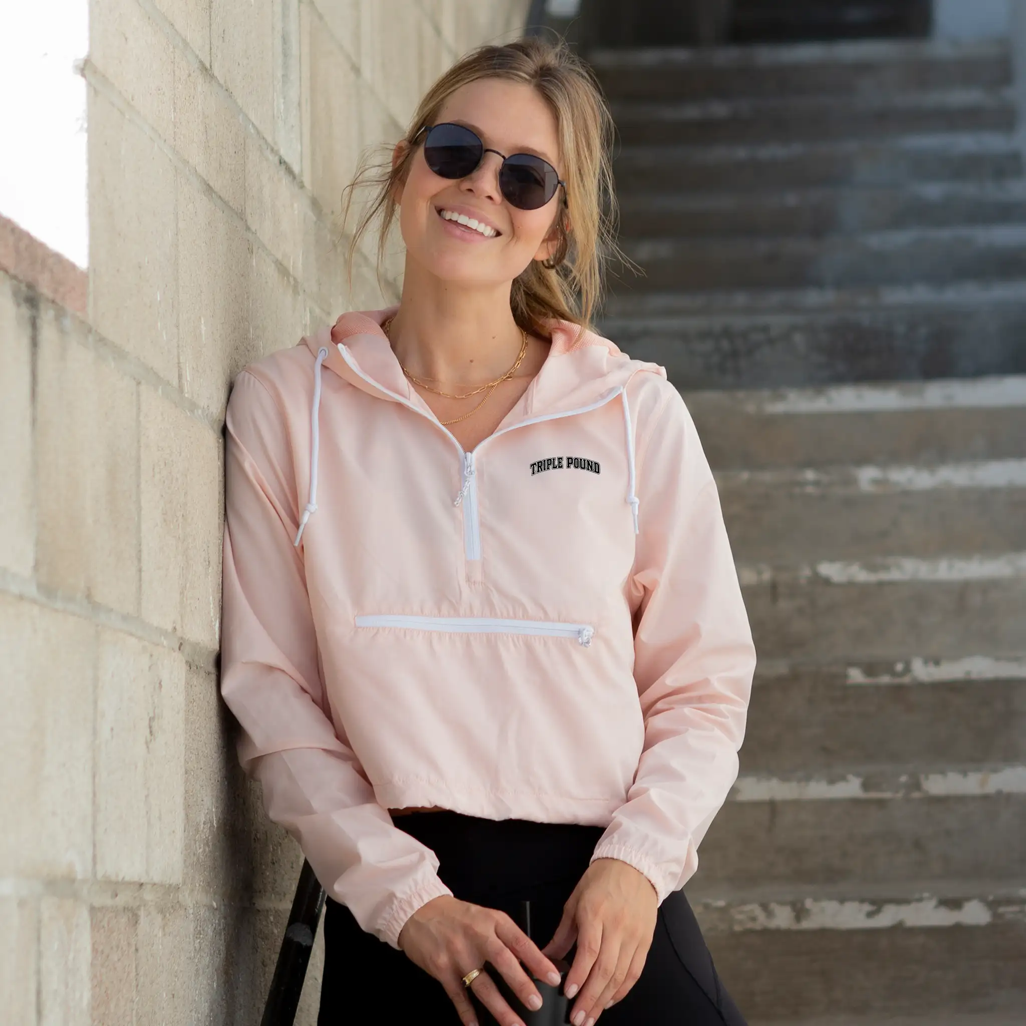 Lightweight Pullover Crop Windbreaker