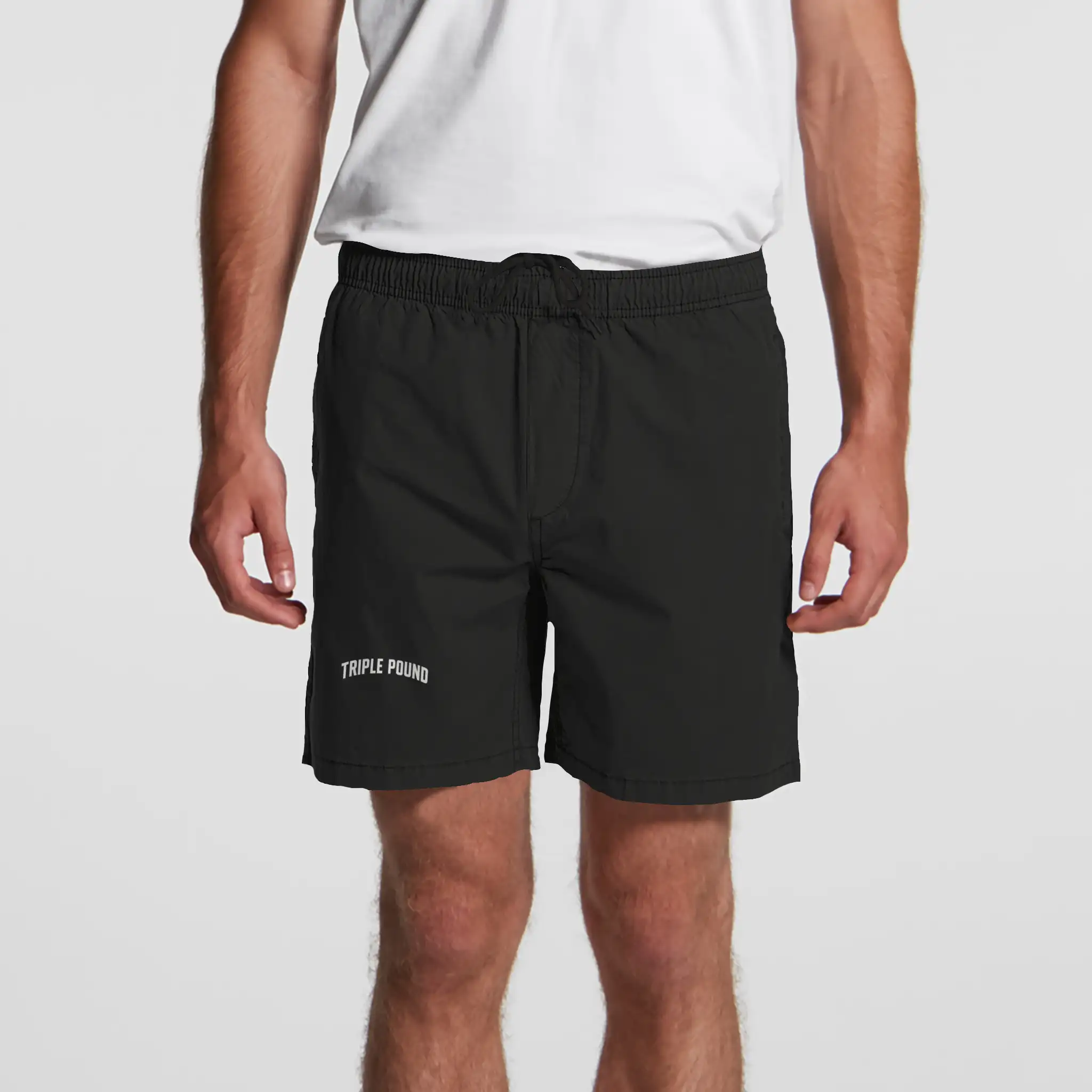 Triple pound Black Shorts